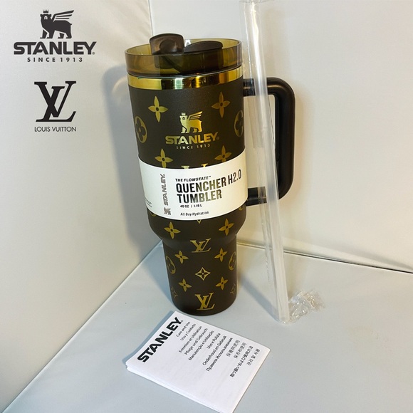 Stanley Other - Stanley Louis Vuitton Unique Collaboration 40oz Brown & Gold Tumbler